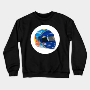 Fernando Alonso's helmet Crewneck Sweatshirt